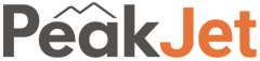 PeakJet Logo_Grey+Orange